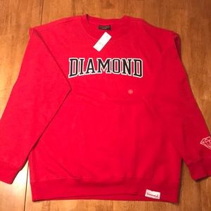 Diamond Crew Neck, Size Large. NWT